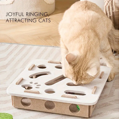 Kovapet™ 'Hide & Seek' Interactive Cat Puzzle Box | Enrichment Toy for Indoor Cats