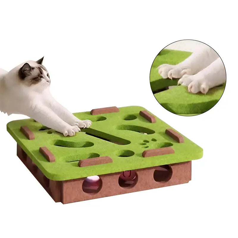Kovapet™ 'Hide & Seek' Interactive Cat Puzzle Box | Enrichment Toy for Indoor Cats