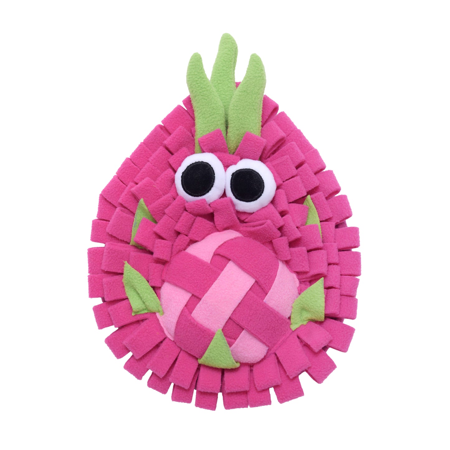 Dragon fruit dog enrichment toy washable felt material