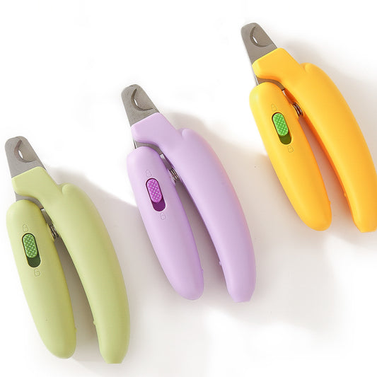 Kovapet™ 'Go-Bananas' Safety Lock Pet Nail Clippers | Ergonomic Trimmer for Dogs & Cats