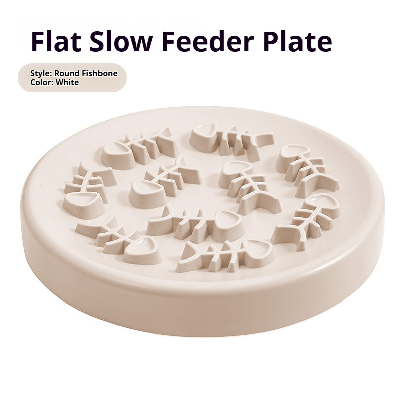 Kovapet™ 'Feline' Whisker Relief Slow Feeder Plate | Whisker Relief Plate & Flat Design