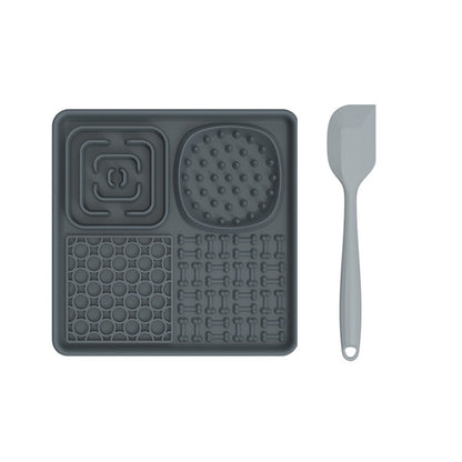 Kovapet™ 'Zen' Silicone Slow Feeder Mat | Suction Cup Slow Feeder for Bath & Grooming