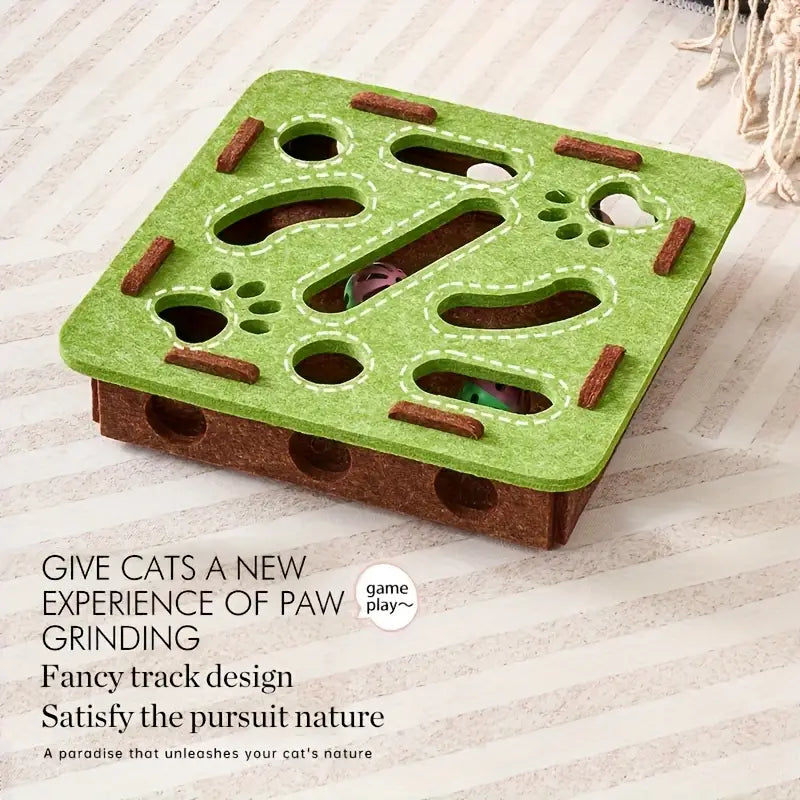 Kovapet™ 'Hide & Seek' Interactive Cat Puzzle Box | Enrichment Toy for Indoor Cats