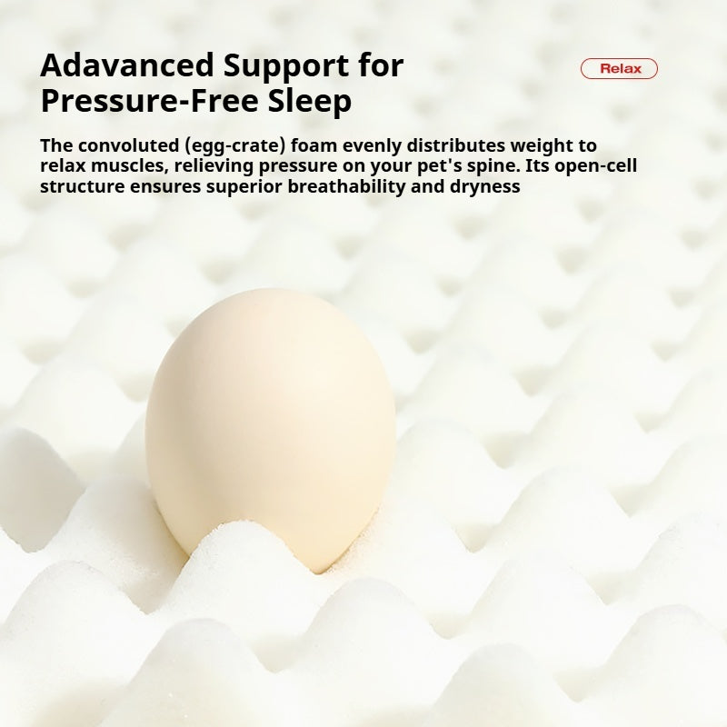 Close up of pressure relief foam base texture