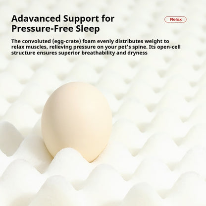 Close up of pressure relief foam base texture