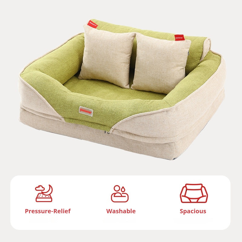 Kovapet™ 'Sofa' Supportive Dog & Cat Bolster Bed | Orthopedic Support Foam & Washable
