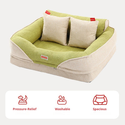 Kovapet™ 'Sofa' Supportive Dog & Cat Bolster Bed | Orthopedic Support Foam & Washable