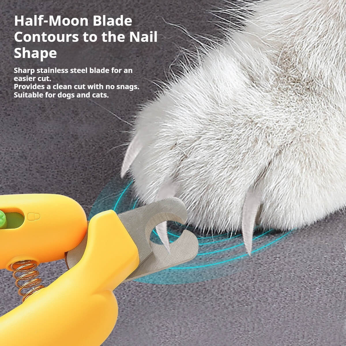 Kovapet™ 'Go-Bananas' Safety Lock Pet Nail Clippers | Ergonomic Trimmer for Dogs & Cats