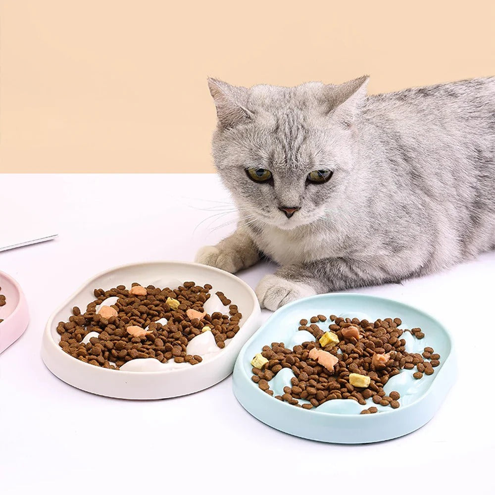 Kovapet™ 'Feline' Whisker Relief Slow Feeder Plate | Whisker Relief Plate & Flat Design