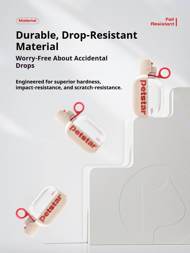 Durable drop resistant food grade plastic pet water bottle